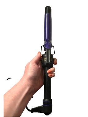 Professional Hot Tools Purple Ceramic 1 Inch Wand With Indicator Light